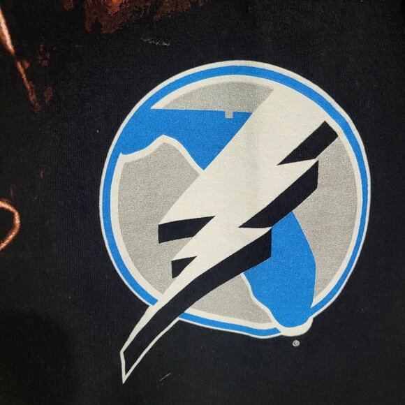 NHL Tampa Bay Lightning T Shirt Goalie Hockey Florida SZ L USA Rare - Picture 5 of 10